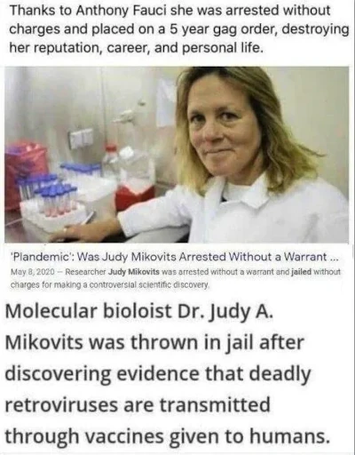 Dr Judy Mikovits