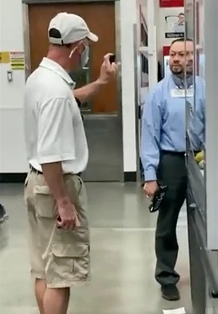 Flashback: Covid Cult Member Pushes & Threatens To Pepper Spray Costco Employees For Not Wearing Masks
