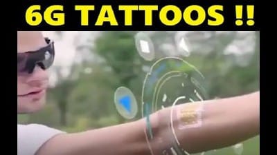 6G Smart Wearable Tattoo Technology - Watch