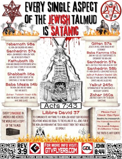 Every Single Aspect Of The Jewish Talmud Is Satanic