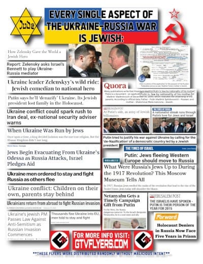 Every Single Aspect Of Russia Ukraine War Is Jewish