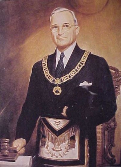 Truman was a 33rd degree Freemason