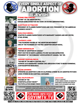 Every single aspect of abortion is Jewish