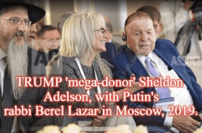 Adelson and Putin's rabbi Berel Lazar
