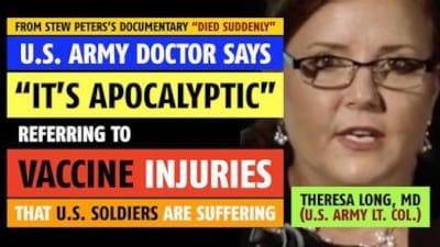 'It's apocalyptic,' says U.S. Army doctor, referring to the vaccine injuries