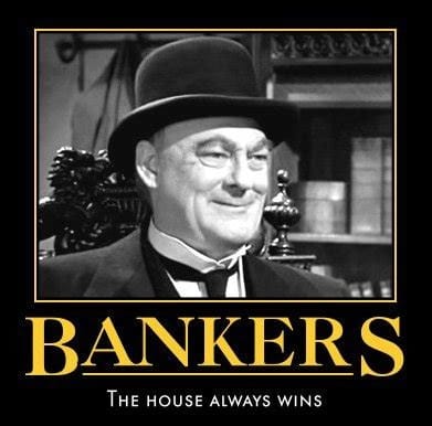 The "bankster", Henry F. Potter is the villainous robber baron in the 1946 Frank Capra film "It&lsquo;s a Wonderful Life".