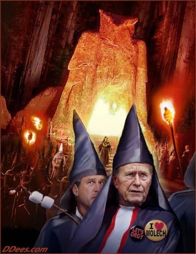 Both Bush's at Bohemian Grove