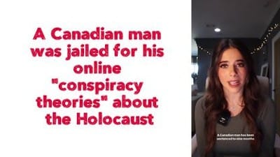 A Canadian man was jailed for his online 'conspiracy theories' about the Holocaust - Watch