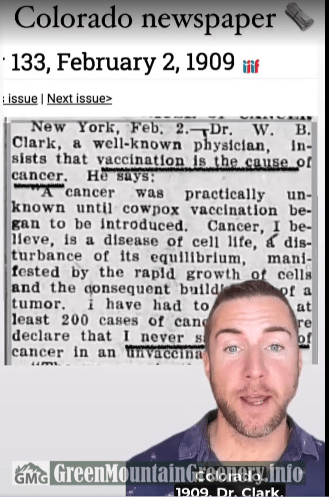 Vaccinations are the cause of cancer… 1909 - Watch