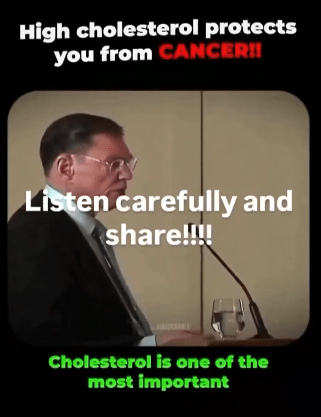 'Cholesterol is one of the most important defence mechanisms we have in the body.' - Watch