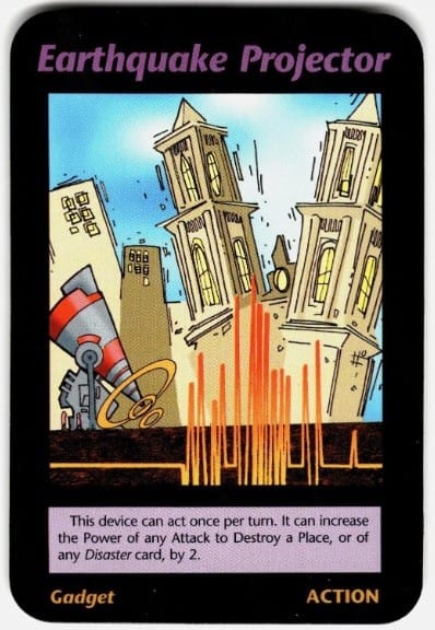 Earthquake Projector card