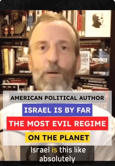 Author Scott Horton says Israel is by far the most evil regime on the planet - Watch