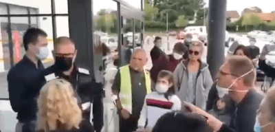 "And No One Could Buy or Sell Without the Mark...": "Unvaccinated French Citizens Unable to Buy Food!"