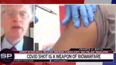Prof Francis Boyle: 'The virus, the ‘vaccines’ are bioweapons all developed in the US by DARPA' - Watch