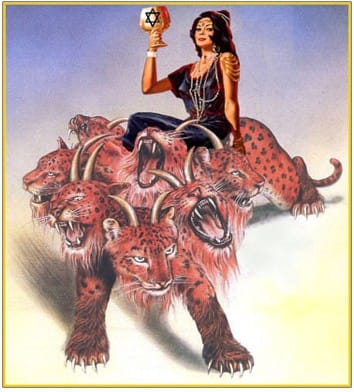 The Whore of Babylon Riding the Beast
