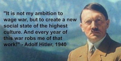 It is not my ambition to wage war.