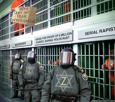 Imprisoned holocaust deniers