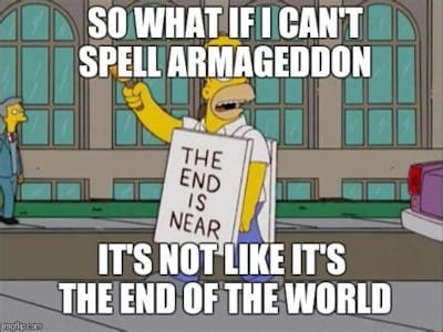 The end is near