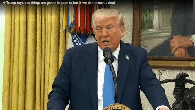 Trump says bad things are gonna happen to Iran if we don't reach a deal - Watch