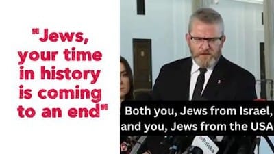 'Jews, your time in history is coming to an end' - Watch