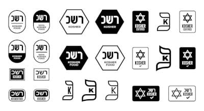 Kosher food icons