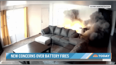 Officials are sounding the alarm about the grave dangers posed by the lithium-ion batteries found in electric vehicles - Watch