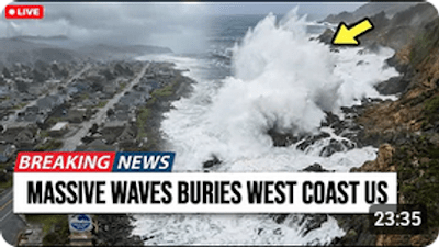 'BREAKING： Massive Waves Hit the U.S. West Coast — Scientists Warn This Is Unusual. - Watch