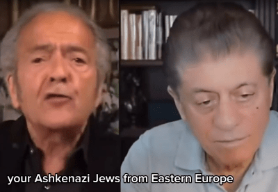 'None of you are Semites, you are Ashke-nazi jews from Eastern Europe, the Semites are the Palestinians.' - Watch