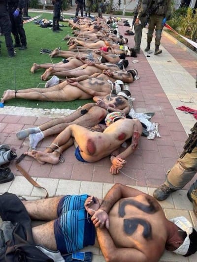 Zionist Jews treat Palestinian political prisoners like animals.