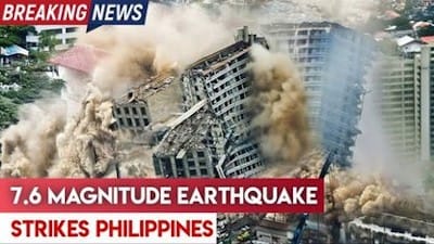 Powerful Earthquake Hits Davao Oriental Philippines - Watch