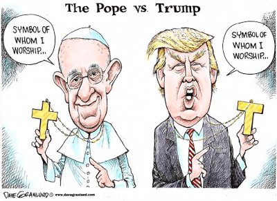 Pope and Trump