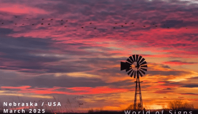 Red sky in Nebraska, March 2025
