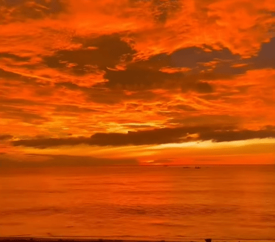 Red sky in Spain, April 16th 2025