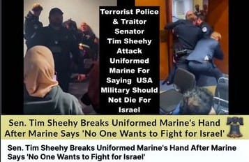 Senator Tim Sheehy Breaks Arm Of Uniformed Marine After Marine Says No One Wants To Fight For Israel - Watch