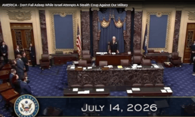 AMERICA - Don't Fall Asleep While Israel Attempts A Stealth Coup Against Our Military - Watch