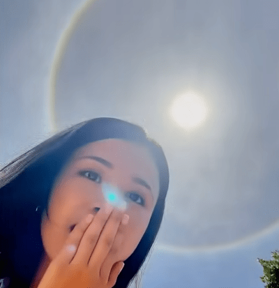 Sun simulator in the sky over Nepal, July 9th, 2025