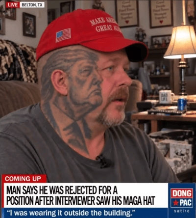 Trump tattoo