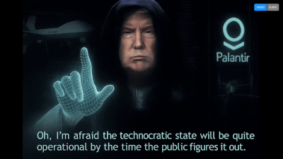 Oh, I'm afraid the technocratic state will be quite operational by the time the public figures it out.