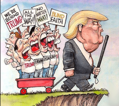 We're behind Trump, no matter what!